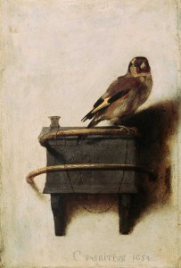 Carel Fabritius' The Goldfinch (1654)