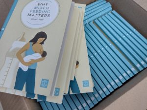 A stack of copies of my book: Why Mixed Feeding Matters